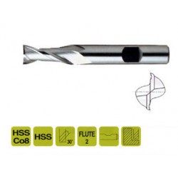 כרסומי אצבע 2 שיניים HSSCo8 2T
