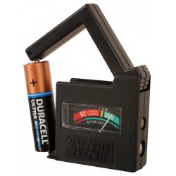 בודק סוללות ביתי מ-1.5V עד 9V+כפתור