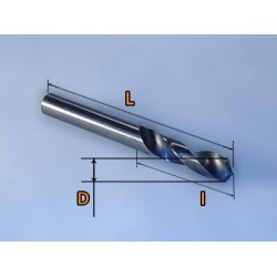 מקדח מצופה K10 בקטרים 6.5/8.0/10.0 